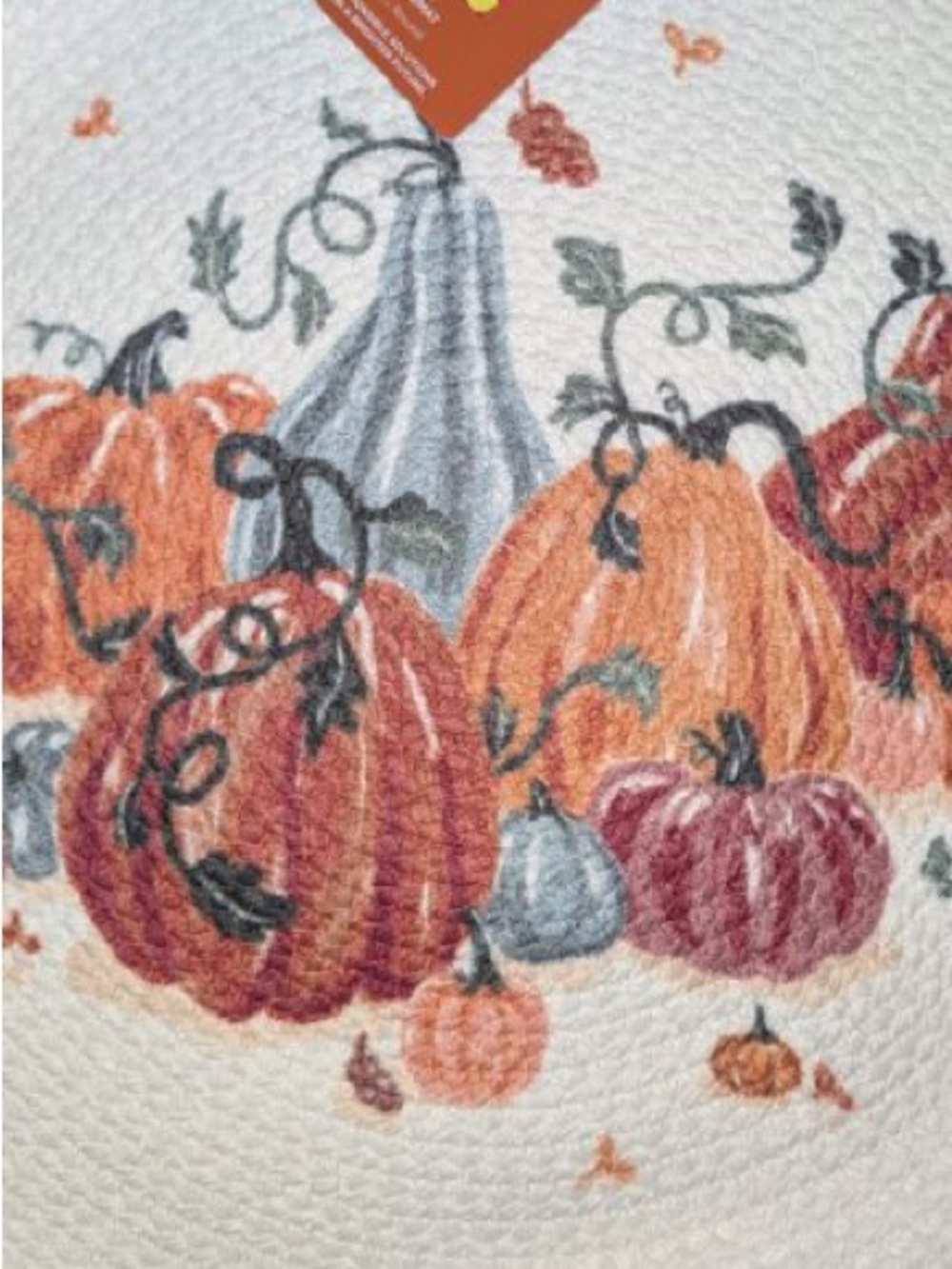 Othr Autumn Pumpkin Kitchen Towel - Orange, Rust, Gray, Green